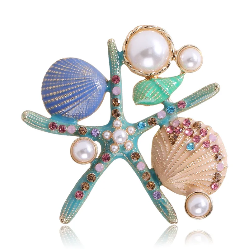 WYBU Creative Enamel Starfish Scallop Brooch Alloy Cartoon Marine Life Personalized Clothing Pin 2021 New broche
WYBU Creative Enamel Starfish Scallop Brooch Alloy Cartoon Marine Life Personalized Clothing Pin 2021 New broche