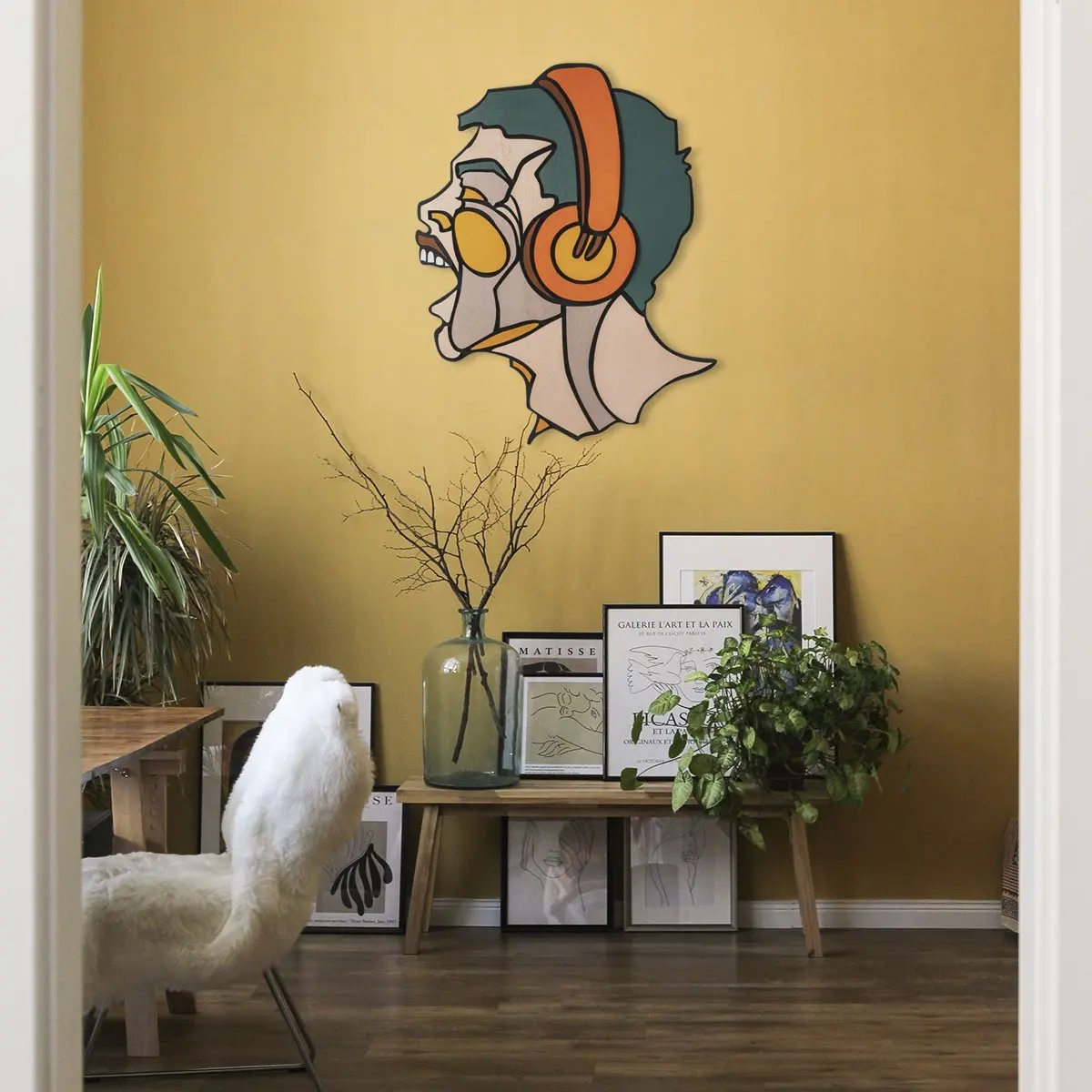 Lior Baldwin 3D Wooden Table Layer Wall Art Hand Painting Wall Hanging Screaming Scorer Man Music Earphone Home Office For gift
Lior Baldwin 3D Wooden Table Layer Wall Art Hand Painting Wall Hanging Screaming Scorer Man Music Earphone Home Office For gift