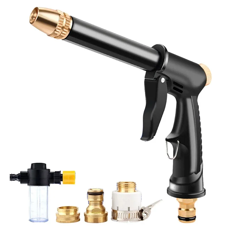 Portable High-Pressure Water Gun For Cleaning Car Wash Machine Garden Watering Hose Nozzle Sprinkler Foam Water
Portable High-Pressure Water Gun For Cleaning Car Wash Machine Garden Watering Hose Nozzle Sprinkler Foam Water