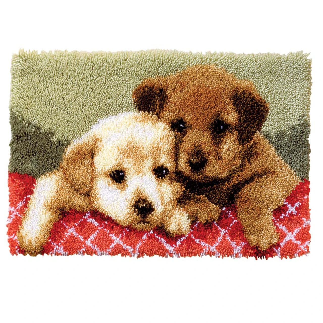 Latch Hook Rug Labrador Puppies Wall Tapestry DIY Carpet Rug Pre-Printed Canvas with Non-Skid Backing Floor Mat 90x60cm
Latch Hook Rug Labrador Puppies Wall Tapestry DIY Carpet Rug Pre-Printed Canvas with Non-Skid Backing Floor Mat 90x60cm