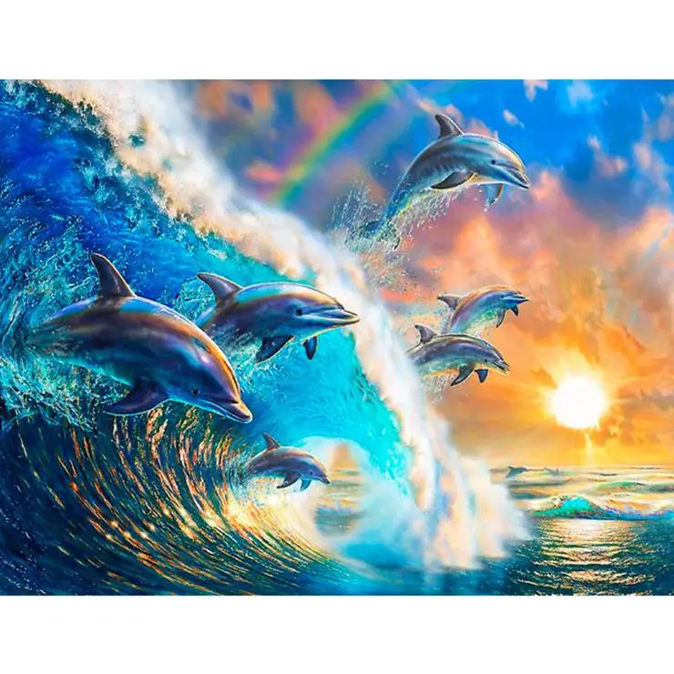 Full square&round 5D DIY diamond embroiderySun Dolphin 5d diamond painting Cross Stitch Rhinestone mosaic home
Full square&round 5D DIY diamond embroiderySun Dolphin 5d diamond painting Cross Stitch Rhinestone mosaic home