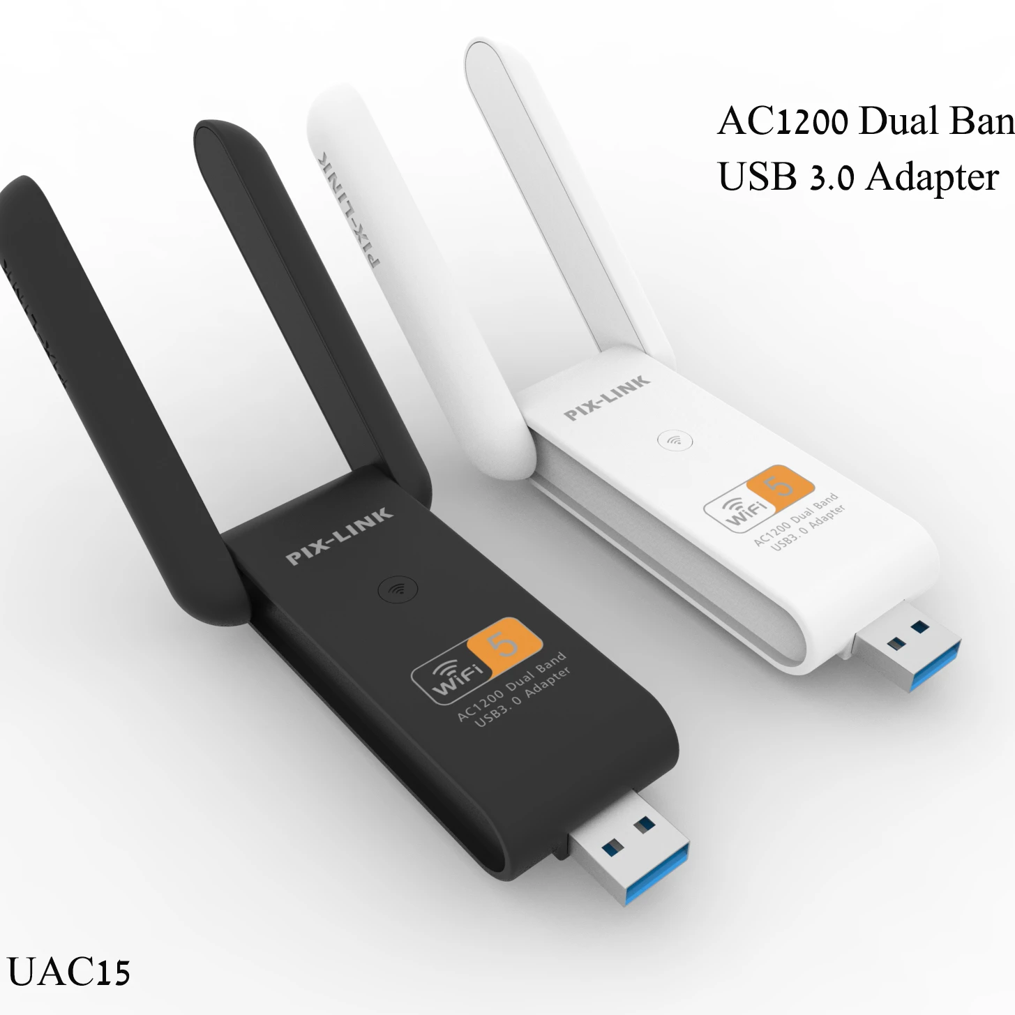 USB Wi-Fi адаптер PIXLINK1200Mbps беспроводной сетевой двухдиапазонный 5 ГГц и 2 4 с антеннами