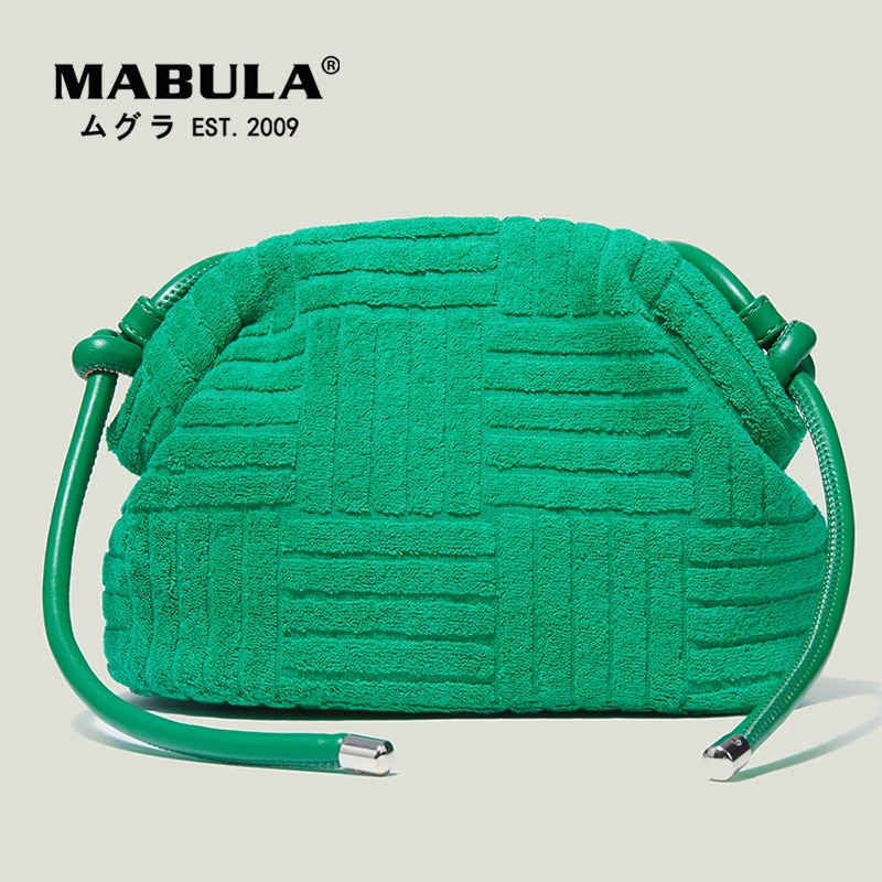 

Eco Friendly Cotton Crossbody Bag for Women Dumpling Design Clutch Handbags Casual Phone Purses