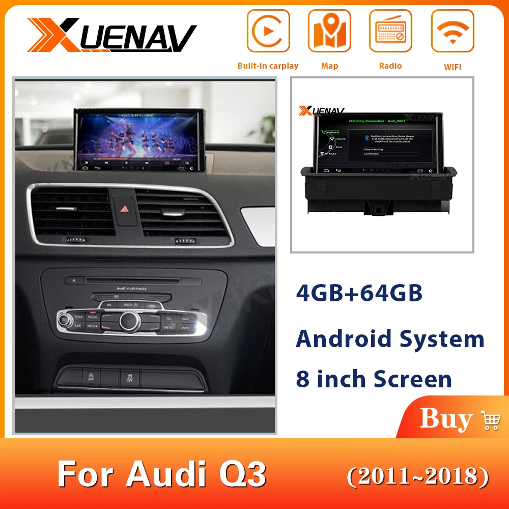 8 Inch Android Car DVD Radio Player for-Audi Q3 2011 2012 2013 2014 2015 2016 2016 2017 2018 Car GPS Nav Navigation Head Unit
8 Inch Android Car DVD Radio Player for-Audi Q3 2011 2012 2013 2014 2015 2016 2016 2017 2018 Car GPS Nav Navigation Head Unit
