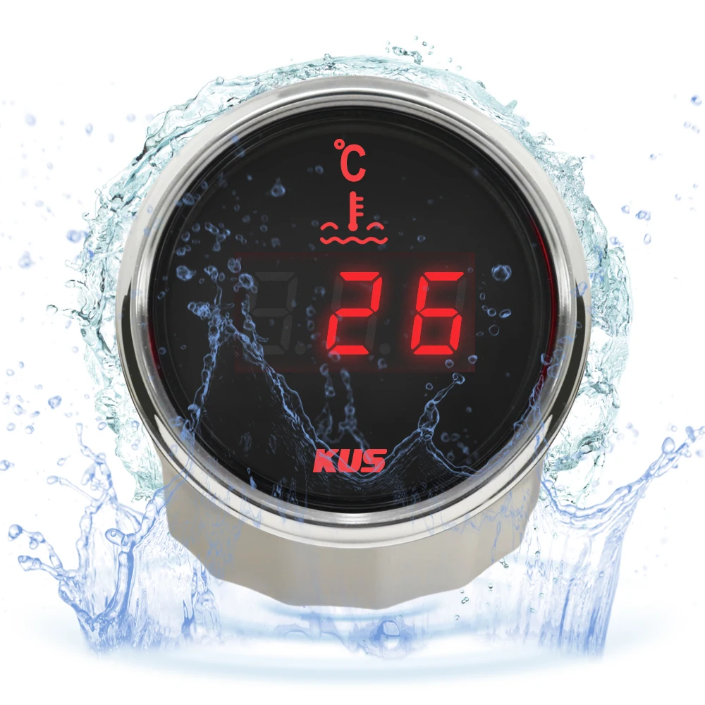 KUS 52mm Universal Digital Water Temperature Gauge Temp Meter With Yellow Red Backlight 12V 24V
KUS 52mm Universal Digital Water Temperature Gauge Temp Meter With Yellow Red Backlight 12V 24V
