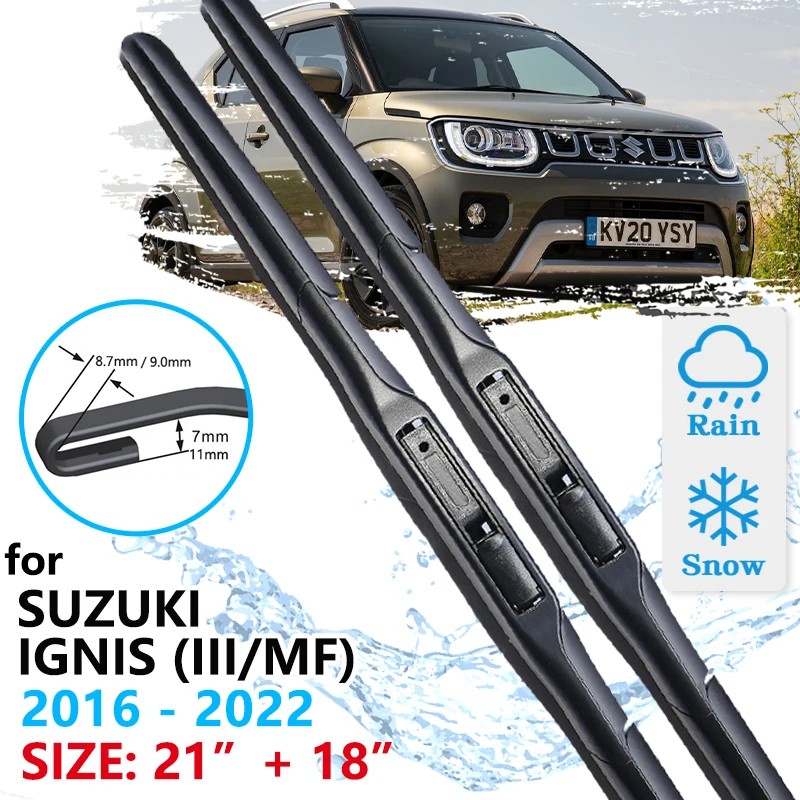 

Car Front Wiper Blade For Suzuki Ignis MF 2016 2017 2018 2019 2020 2021 2022 Windscreen Windshield Windows Wipers Accessories