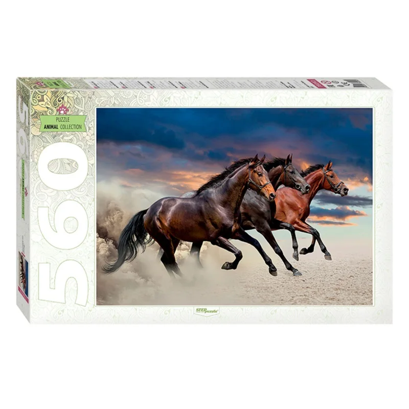 Пазлы animal collection 560 элементов 345*500мм "Лошади" | Игрушки и хобби
