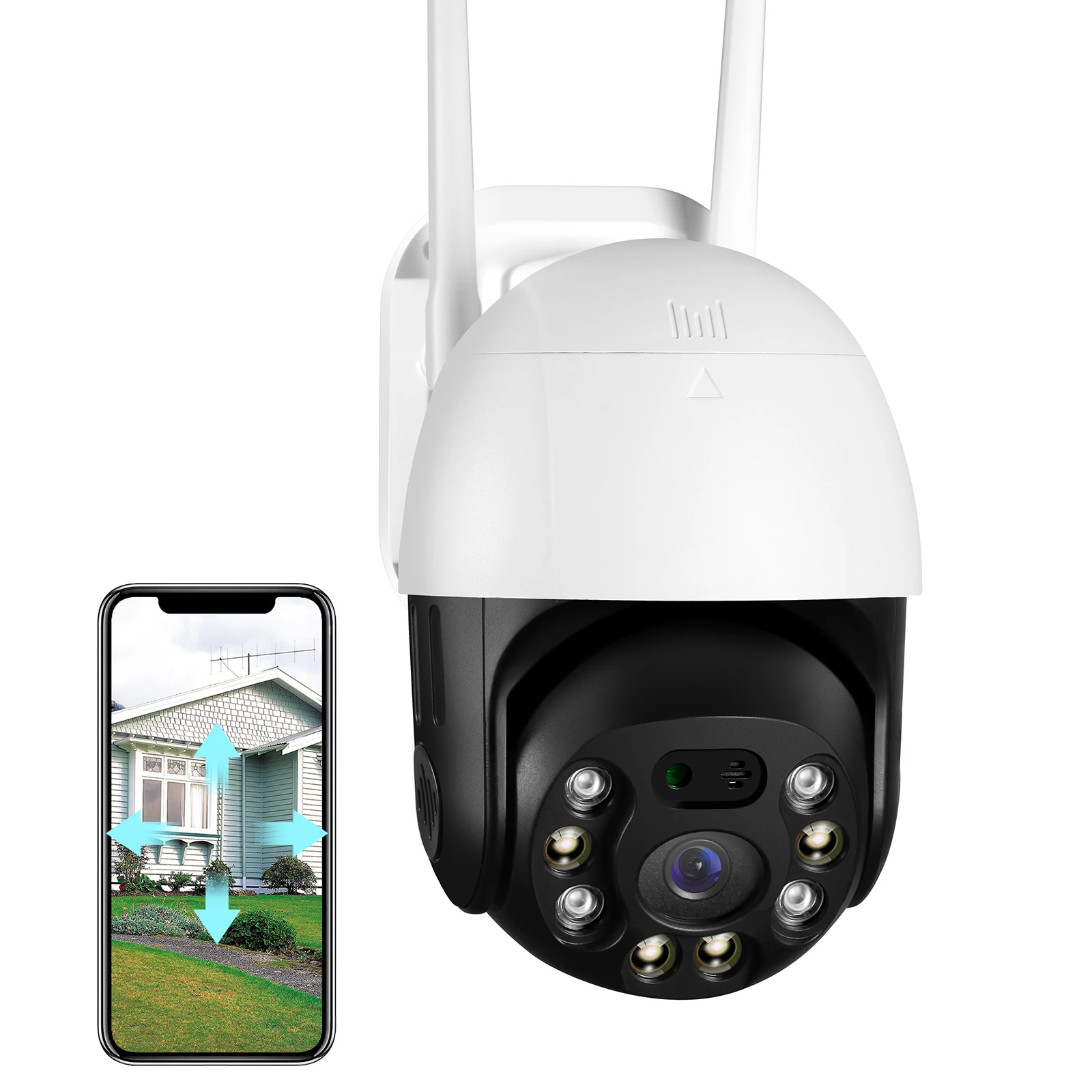 Tuya App PTZ Color nighr vision WiFi With RJ45 IP66 Two-way Home And Garden SD Card With Cloud Outdoor Smart IP Ball Camera
Tuya App PTZ Color nighr vision WiFi With RJ45 IP66 Two-way Home And Garden SD Card With Cloud Outdoor Smart IP Ball Camera