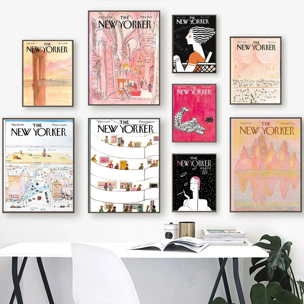 Canvas Painting New Yorker Magazine Cover Poster Abstract Vintage Prints Nordic Wall Art Pictures Living Room Home Decoration
Canvas Painting New Yorker Magazine Cover Poster Abstract Vintage Prints Nordic Wall Art Pictures Living Room Home Decoration