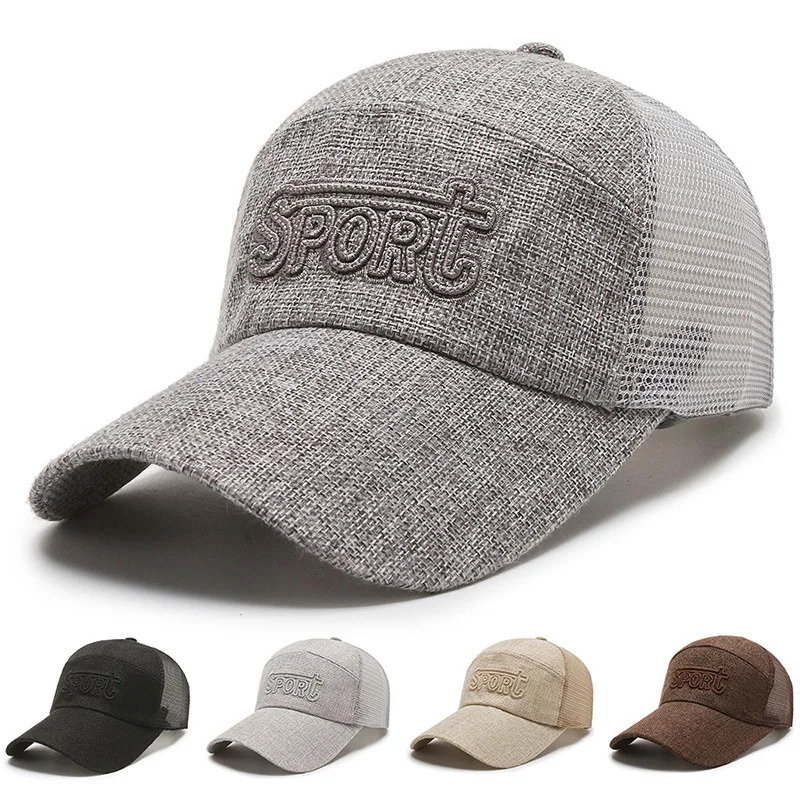 Men Solid Baseball Cap Flax Quick Dry Sun Protection Mesh Golf Hat Outdoor Sport Hiking Running Fishing Adjustable Snapback Caps
Men Solid Baseball Cap Flax Quick Dry Sun Protection Mesh Golf Hat Outdoor Sport Hiking Running Fishing Adjustable Snapback Caps