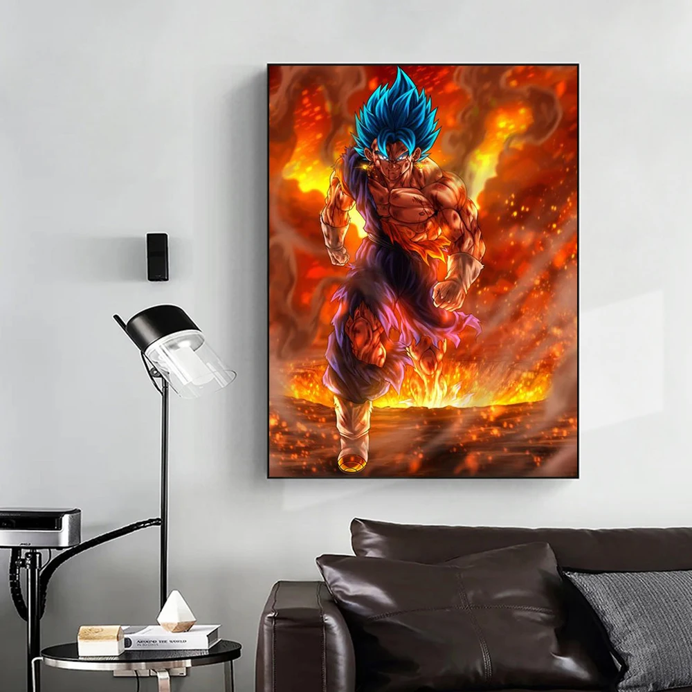 Japanese Anime Dragon Ball Goku In Fire Canvas Painting Posters Prints HD Wall Art Pictures for Living Room Home Decor Cuadros
Japanese Anime Dragon Ball Goku In Fire Canvas Painting Posters Prints HD Wall Art Pictures for Living Room Home Decor Cuadros