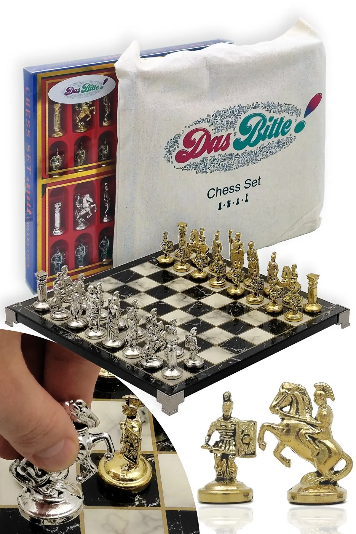 Roman Legionary Figures Chrome Metal Chess Set 31cm x 31cm Handmade Pieces Natural Solid Wooden Chessboard Marble 2022 Chess Set
Roman Legionary Figures Chrome Metal Chess Set 31cm x 31cm Handmade Pieces Natural Solid Wooden Chessboard Marble 2022 Chess Set