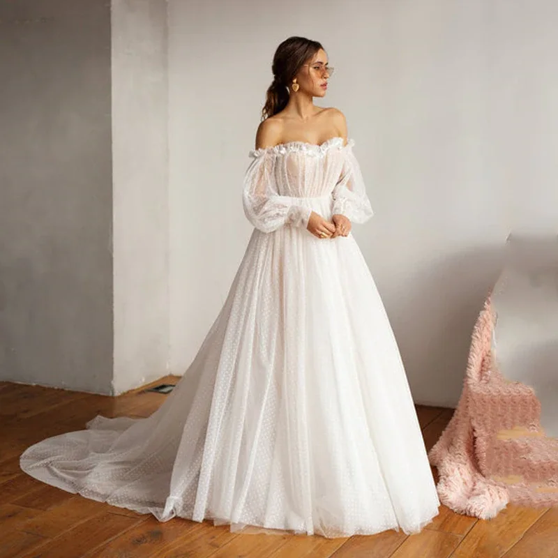 Vintage Boho Wedding Dress 2021 Puff Sleeves Bridal Gowns Backless Off The Shoulder Vestido De Noiva
Vintage Boho Wedding Dress 2021 Puff Sleeves Bridal Gowns Backless Off The Shoulder Vestido De Noiva