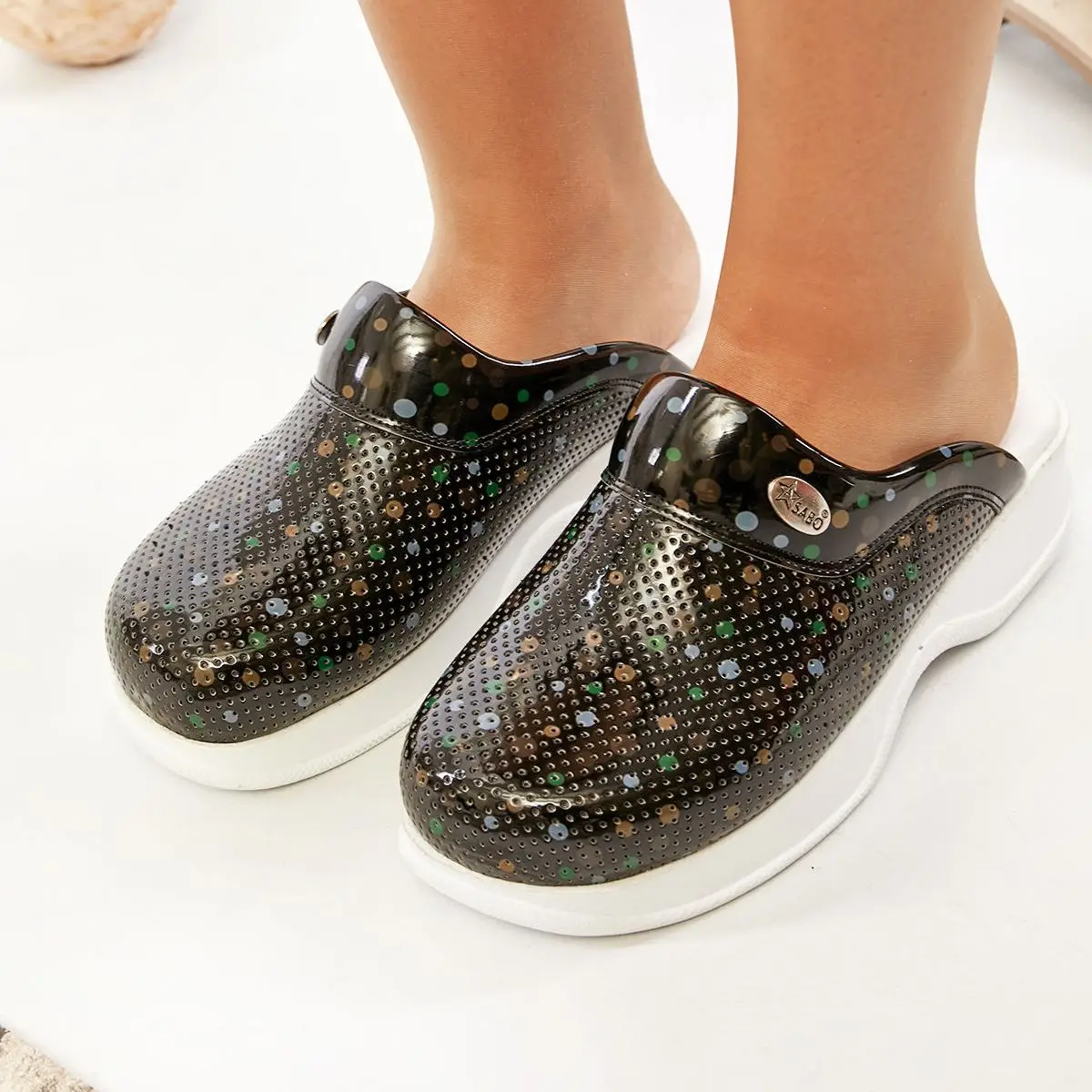 Belissa Black Polka Dot WSS Orthopedic 2021 New Slippers Platform Comfortable Comfort Nurse Doctor Hospital Orthopedic Women Shoes Fashion Design Walking Comfy Soft Breathable
Belissa Black Polka Dot WSS Orthopedic 2021 New Slippers Platform Comfortable Comfort Nurse Doctor Hospital Orthopedic Women Shoes Fashion Design Walking Comfy Soft Breathable