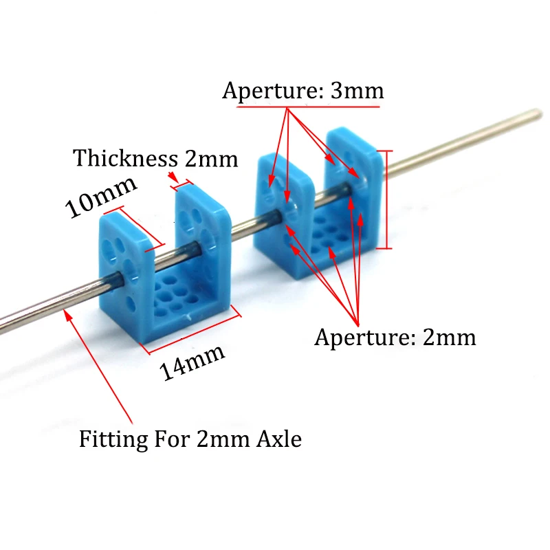 2Pcs U-shaped Axle Frame Aperture 2, 3mm Connection Fixing Parts Porous Multi-function DIY Production Toy Car Boat Accessories
2Pcs U-shaped Axle Frame Aperture 2, 3mm Connection Fixing Parts Porous Multi-function DIY Production Toy Car Boat Accessories