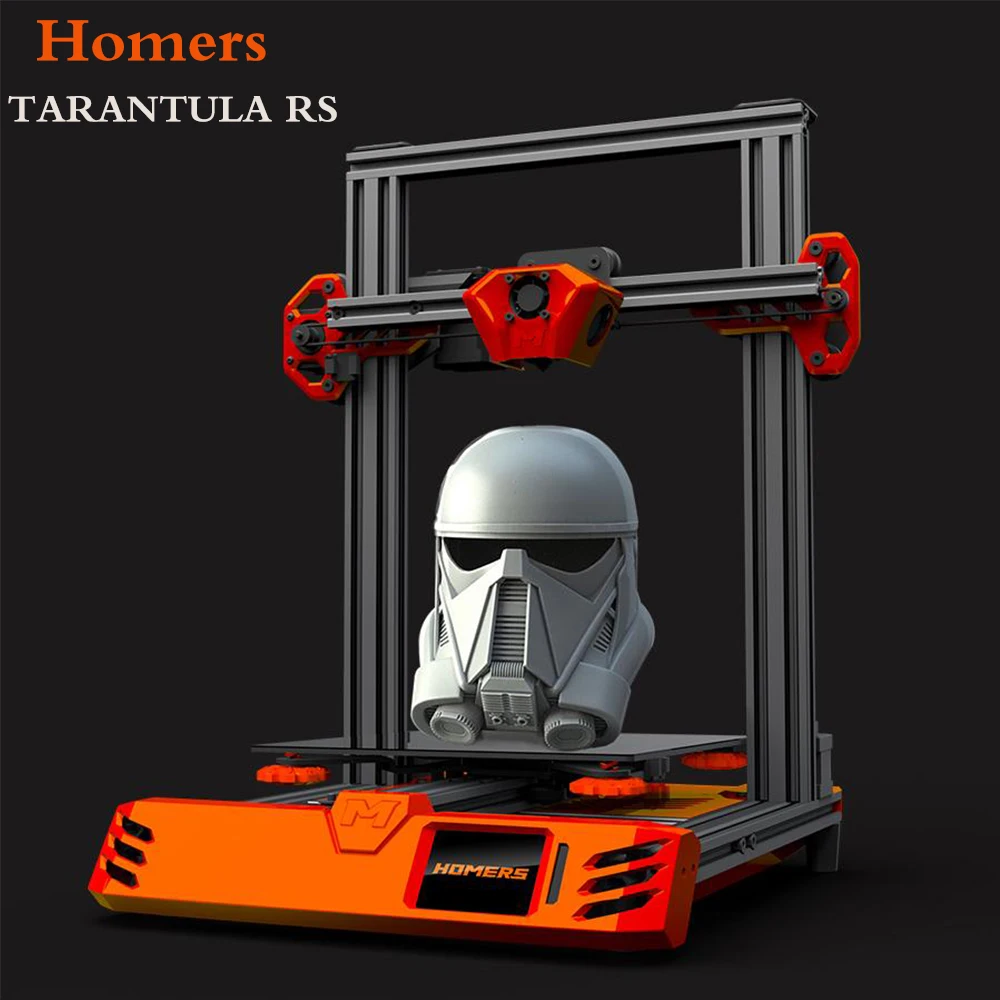 Homers Odysseus 3D Printer TEVO Tarantula RS DIY Fully metal frame Dual Z Axis High Precision Assemble ues 0.4mm Volcano Nozzle
Homers Odysseus 3D Printer TEVO Tarantula RS DIY Fully metal frame Dual Z Axis High Precision Assemble ues 0.4mm Volcano Nozzle