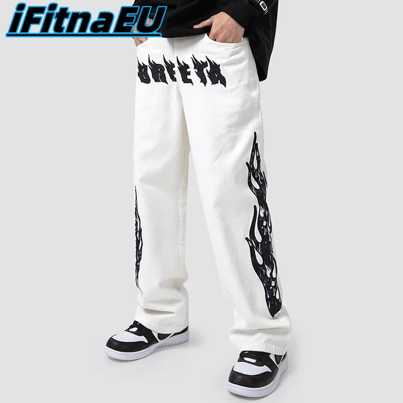 Flame Hip Hop Jeans Casual Pants 2022 Trends Clothes Printing Men Printed Man Men's Youth Trendyol Baggy Trousers Streetwear
Flame Hip Hop Jeans Casual Pants 2022 Trends Clothes Printing Men Printed Man Men's Youth Trendyol Baggy Trousers Streetwear