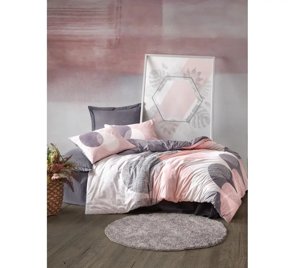 100% Turkish Cotton Grey Circle Bedding Set, Duvet Cover + Flat Sheet + Pillowcases, Made in Turkey
100% Turkish Cotton Grey Circle Bedding Set, Duvet Cover + Flat Sheet + Pillowcases, Made in Turkey