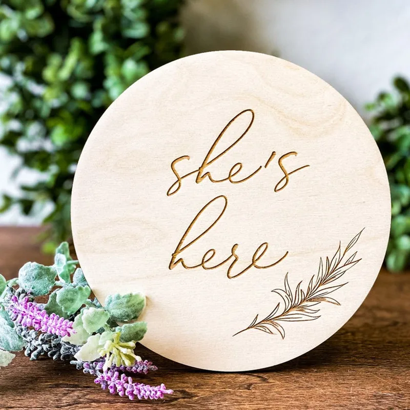 SHe's Here baby sign Wood, Custom Birth Announcement plaque, Nursery decor, Girl boy welcome tag, Photoshoot props, Newborn gift
SHe's Here baby sign Wood, Custom Birth Announcement plaque, Nursery decor, Girl boy welcome tag, Photoshoot props, Newborn gift