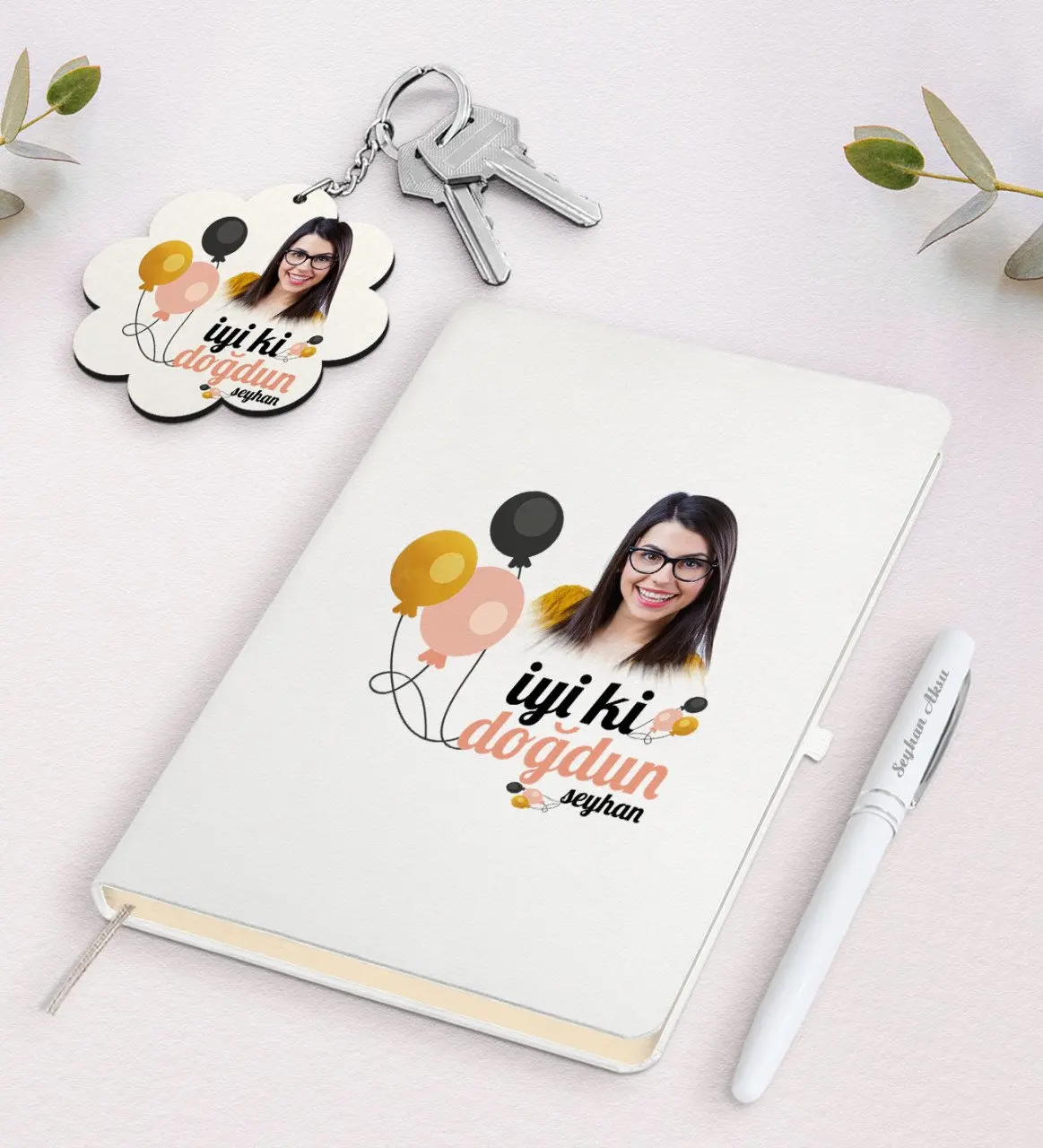 Personalized Photo Birthday White Notebook Pen and Keychain Gift Seti-11 Reliable Quality Gift Casual Design
Personalized Photo Birthday White Notebook Pen and Keychain Gift Seti-11 Reliable Quality Gift Casual Design