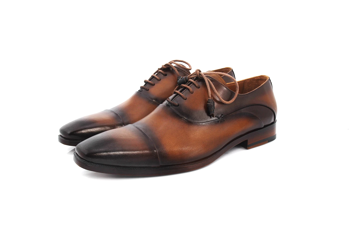 SHENBIN's Cap Toe Spectator Oxfords, Patina Camel/Brown, Genuine Leather Soles, Shenbins Handmade Formal Shoes
SHENBIN's Cap Toe Spectator Oxfords, Patina Camel/Brown, Genuine Leather Soles, Shenbins Handmade Formal Shoes