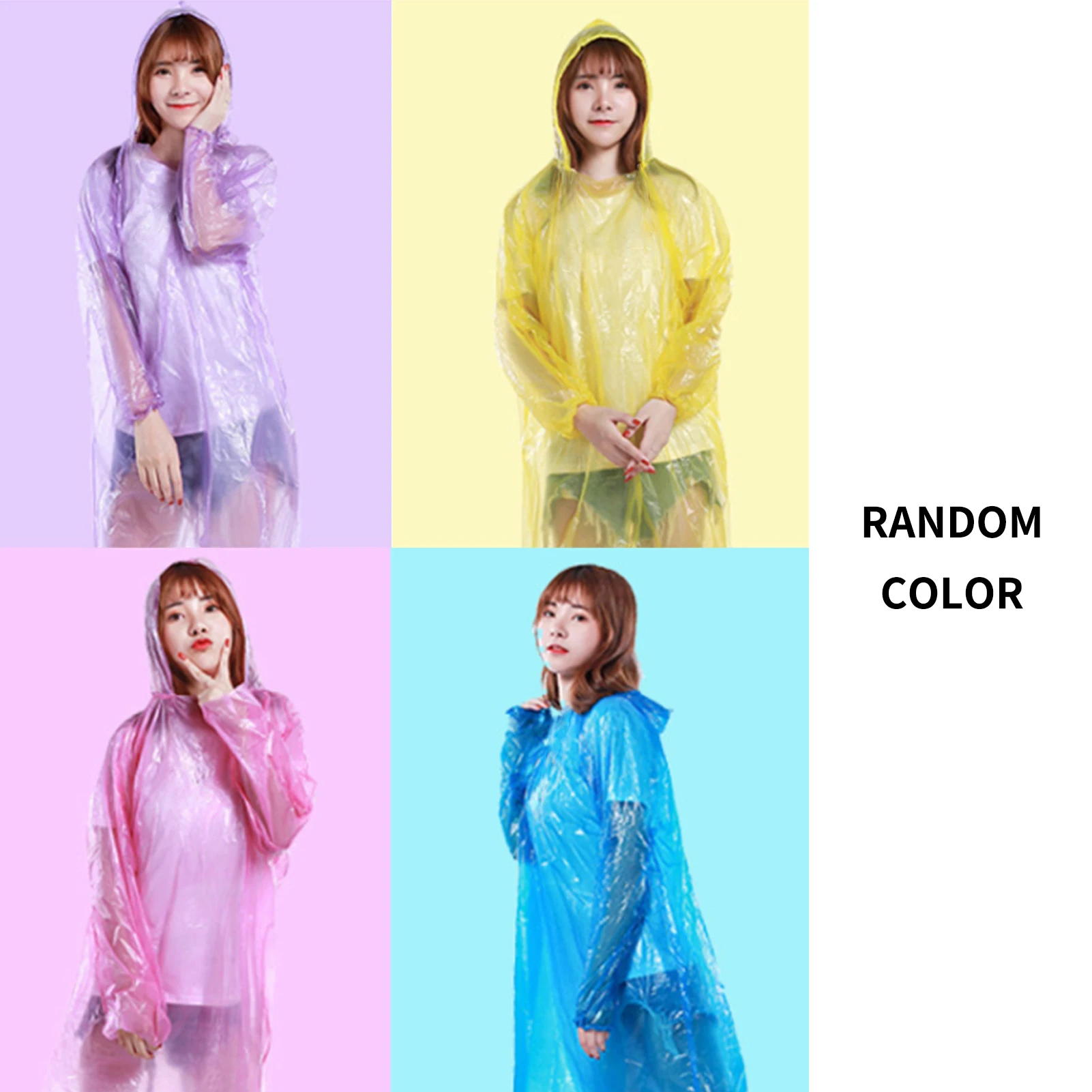 Adults Disposable Raincoat Men Women Outdoors Waterproof Transparent Lightweight Emergency Poncho chubasquero moto Supplies
Adults Disposable Raincoat Men Women Outdoors Waterproof Transparent Lightweight Emergency Poncho chubasquero moto Supplies