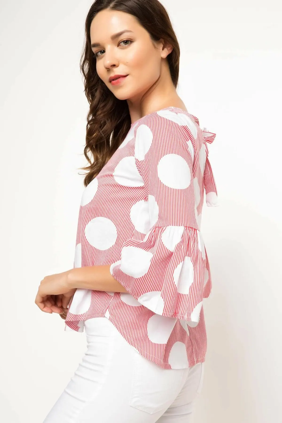 Дефакто Женская Blouse H9247AZ17HS с длинным рукавом|Блузки| |
