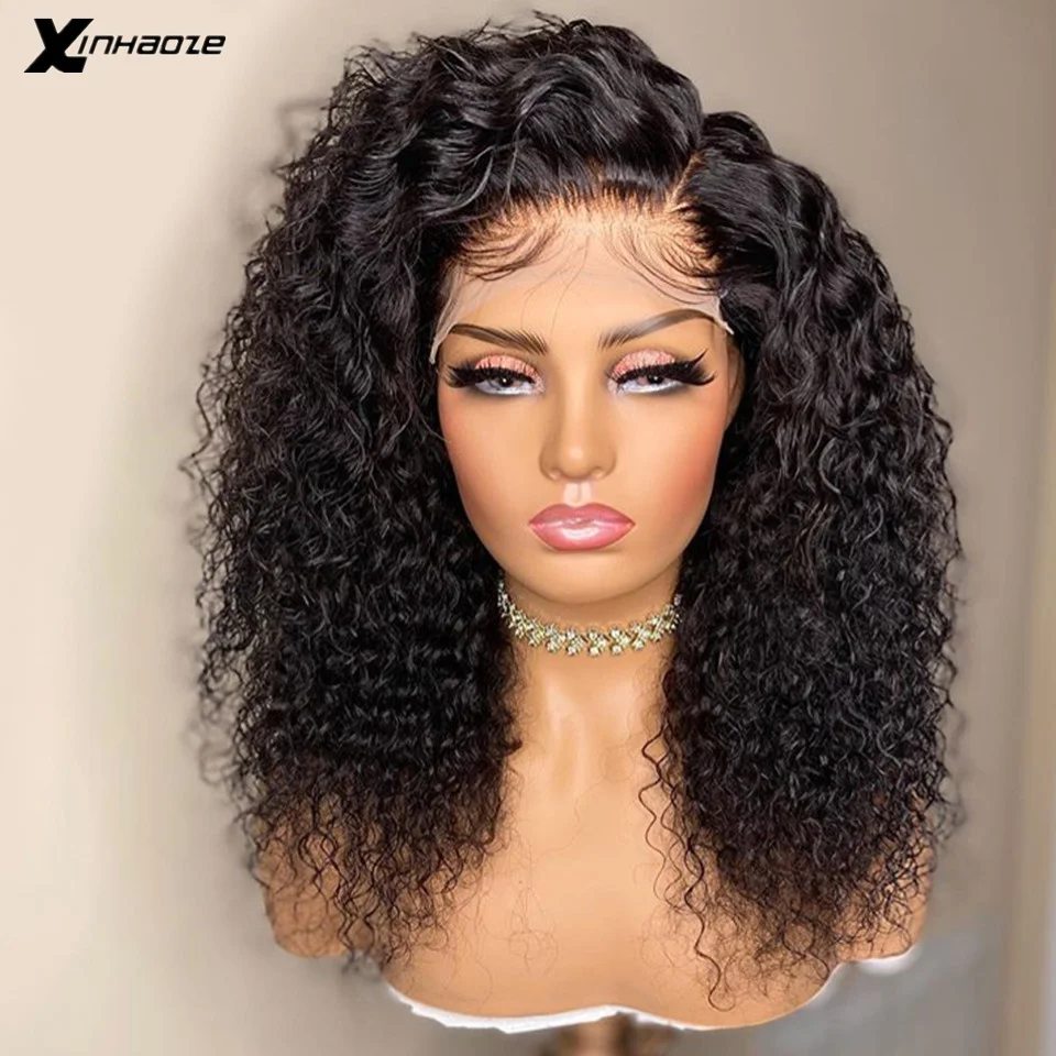 

Brazilian 13x4 Lace Frontal Human Hair Wigs With Baby Hair 250 Density Kinky Curly 4x4 5x5 Silk Top Lace Closure Wigs For Women