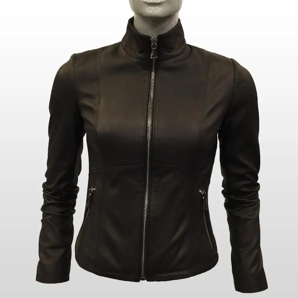 Women Genuine Leather Black Jacket Real Sheepskin Coat Motorcycle Biker Slim Short Casual Coat New Fashion Outerwear
Women Genuine Leather Black Jacket Real Sheepskin Coat Motorcycle Biker Slim Short Casual Coat New Fashion Outerwear