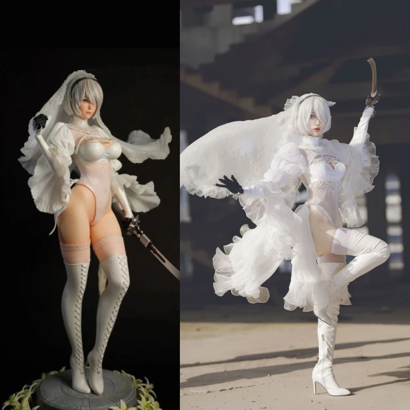 Game NieR Automata 2B YoRHa No.2 Type B Cosplay Costume Black White Dress Bride Costume Full Set
Game NieR Automata 2B YoRHa No.2 Type B Cosplay Costume Black White Dress Bride Costume Full Set