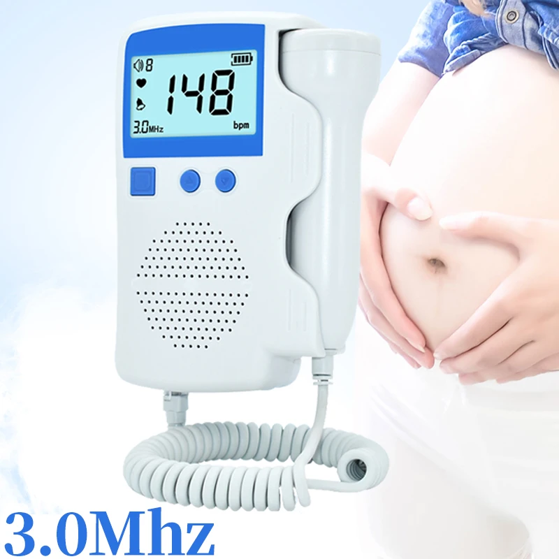 3.0MHz Baby Monitor Fetal Doppler Ultrasound Fetus Detector Household Portable Home Sonar Doppler For Pregnant No Radiation
3.0MHz Baby Monitor Fetal Doppler Ultrasound Fetus Detector Household Portable Home Sonar Doppler For Pregnant No Radiation