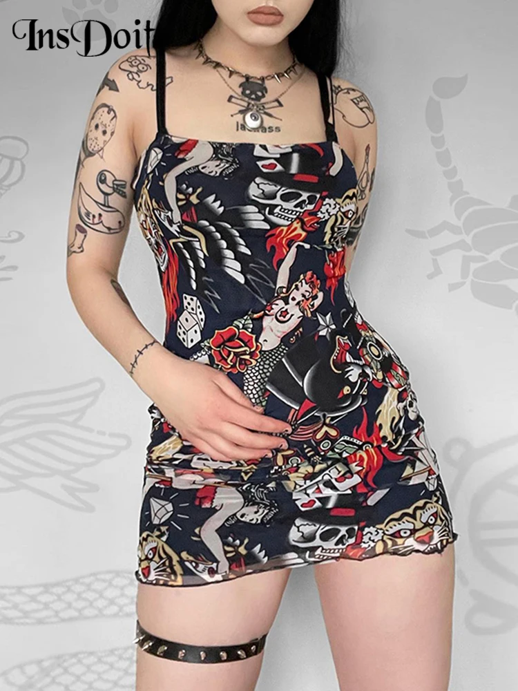 InsDoit Gothic Sexy Black Summer Dress Women Clothes Streetwear Fashion Print Bodycon Dress Vintage Aesthetic Sleeveless Dresses
InsDoit Gothic Sexy Black Summer Dress Women Clothes Streetwear Fashion Print Bodycon Dress Vintage Aesthetic Sleeveless Dresses