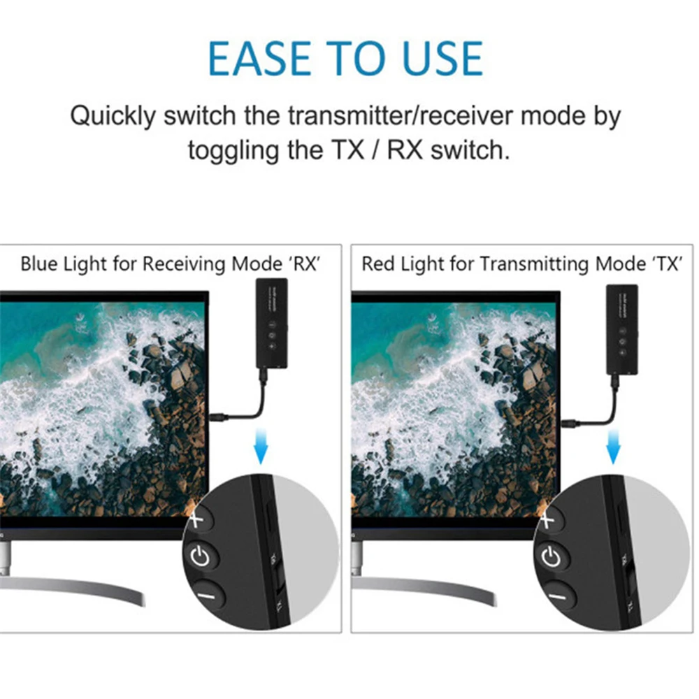 Портативный Bluetooth 5 0 RCA Aux 3 мм стерео передатчик приемник беспроводной