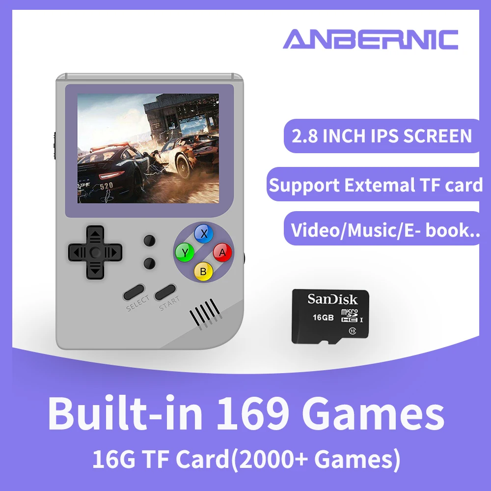 Anbernic RG99 2.8inch IPS Nostalgic and retro choice ,Pocket Mini Games Built-in 169 Classic Games Children's gifts
Anbernic RG99 2.8inch IPS Nostalgic and retro choice ,Pocket Mini Games Built-in 169 Classic Games Children's gifts
