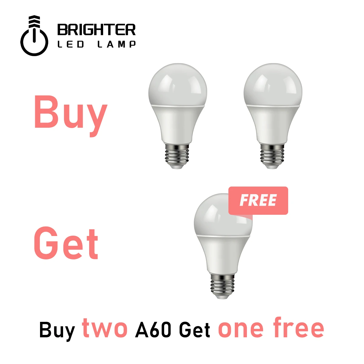 (Buy 2 get 1 free)LED Bulb A60 10W E27 Super Bright 3000/6000K Energy Saving Lamp for Home Office Interior Decoration
(Buy 2 get 1 free)LED Bulb A60 10W E27 Super Bright 3000/6000K Energy Saving Lamp for Home Office Interior Decoration