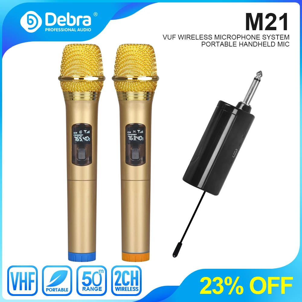 Универсальный портативный беспроводной микрофон M21 UHF ручные микрофоны для
