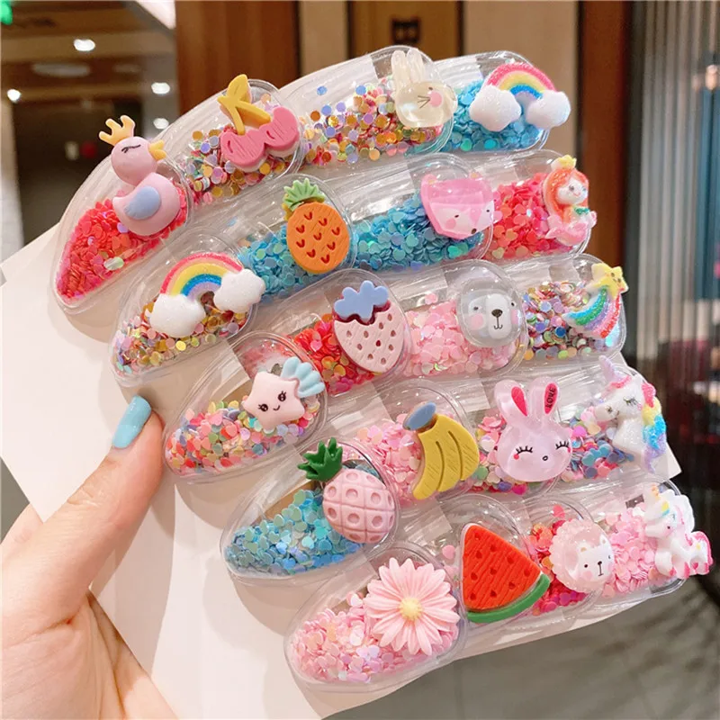 10PCS/Set Girls Cute Cartoon Rabbit Radish Flower BB Hair Clip Accessories Kids Princess Color Quicksand Transparent PVC Hairpin
10PCS/Set Girls Cute Cartoon Rabbit Radish Flower BB Hair Clip Accessories Kids Princess Color Quicksand Transparent PVC Hairpin