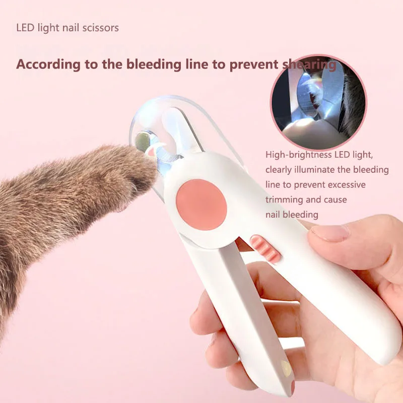 Dog Nail Clippers, Cat Nail Clippers, LED Light Anti-blood Position Pet Nail Clippers Professional Pet Nail Manicure Scissors
Dog Nail Clippers, Cat Nail Clippers, LED Light Anti-blood Position Pet Nail Clippers Professional Pet Nail Manicure Scissors