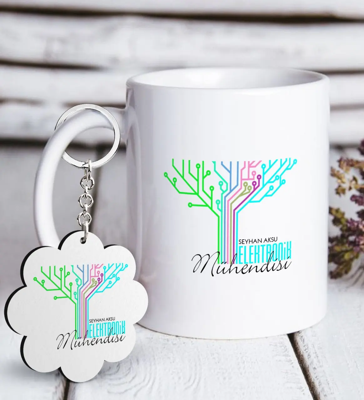 Personalized Professional Electronic Engineer White Mug and Keychain Gift Seti-2
Personalized Professional Electronic Engineer White Mug and Keychain Gift Seti-2