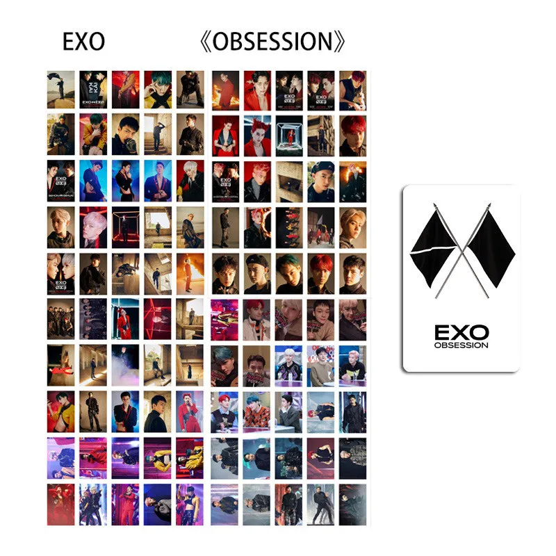 100PCS EXO Album The War Love Shot OBESSSION Waterproof Double SIded Postcard LOMO Cards a207
100PCS EXO Album The War Love Shot OBESSSION Waterproof Double SIded Postcard LOMO Cards a207