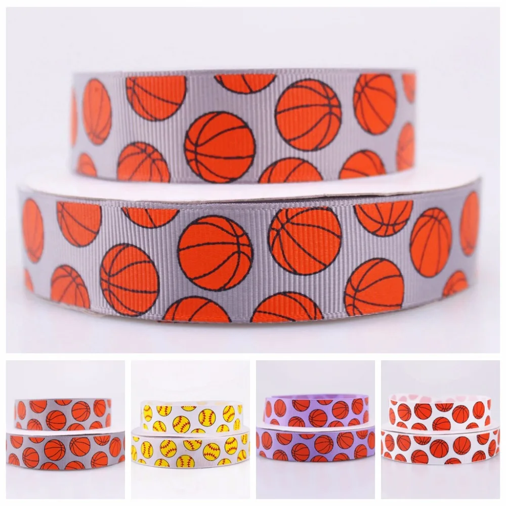10/25/50 yards per lot 7/8"22mm basketball sports printed grosgrain ribbon polyester diy headwear garment accessories
10/25/50 yards per lot 7/8"22mm basketball sports printed grosgrain ribbon polyester diy headwear garment accessories