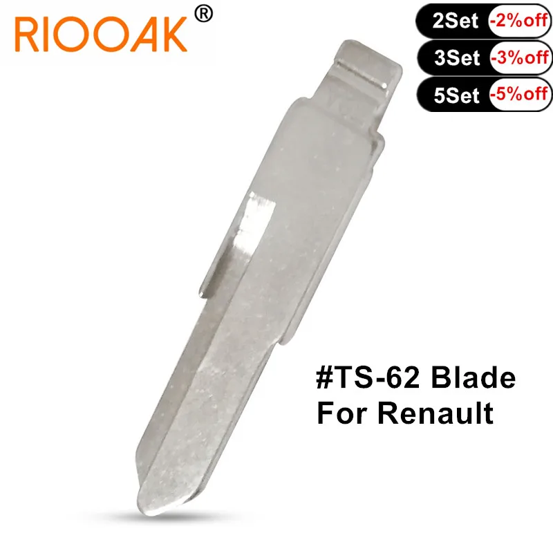 

10pcs Replacement Car Remote Blank Key Blade #TS-62 Y62 KD VVDI JMD Remote Key Blade for Renault