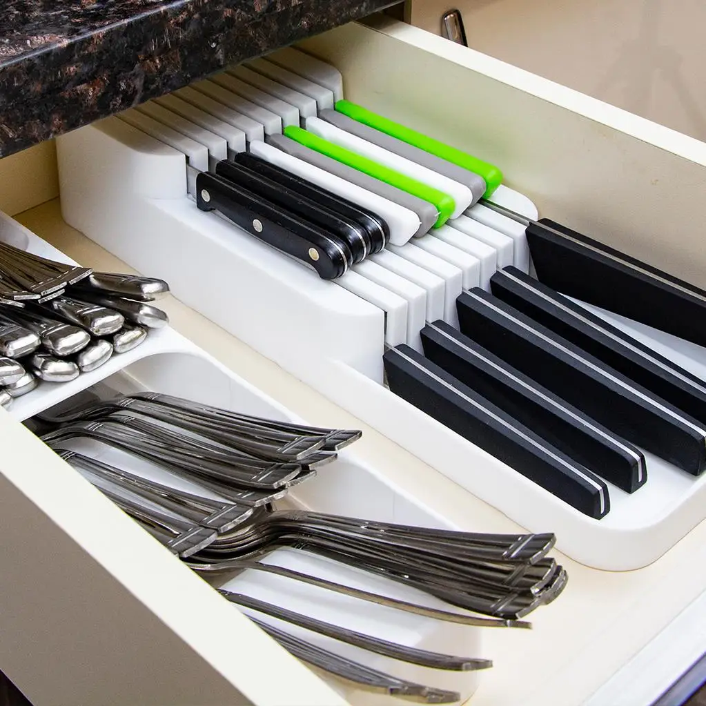Cutlery Storage Box Tray Kitchen Knife and Fork Classification Organizer Cutlery Finishing Box Drain Chopsticks Tray Rack
Cutlery Storage Box Tray Kitchen Knife and Fork Classification Organizer Cutlery Finishing Box Drain Chopsticks Tray Rack