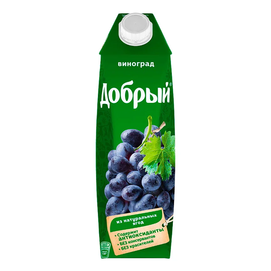 Нектар Добрый виноград 1 л|Соки| |