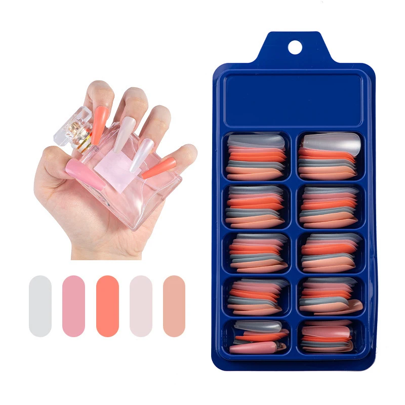 100PCS/box Full Cover Sticker Wearing Long False Nail Patch T-nail Self-adhesive Manicure Accessories
100PCS/box Full Cover Sticker Wearing Long False Nail Patch T-nail Self-adhesive Manicure Accessories
