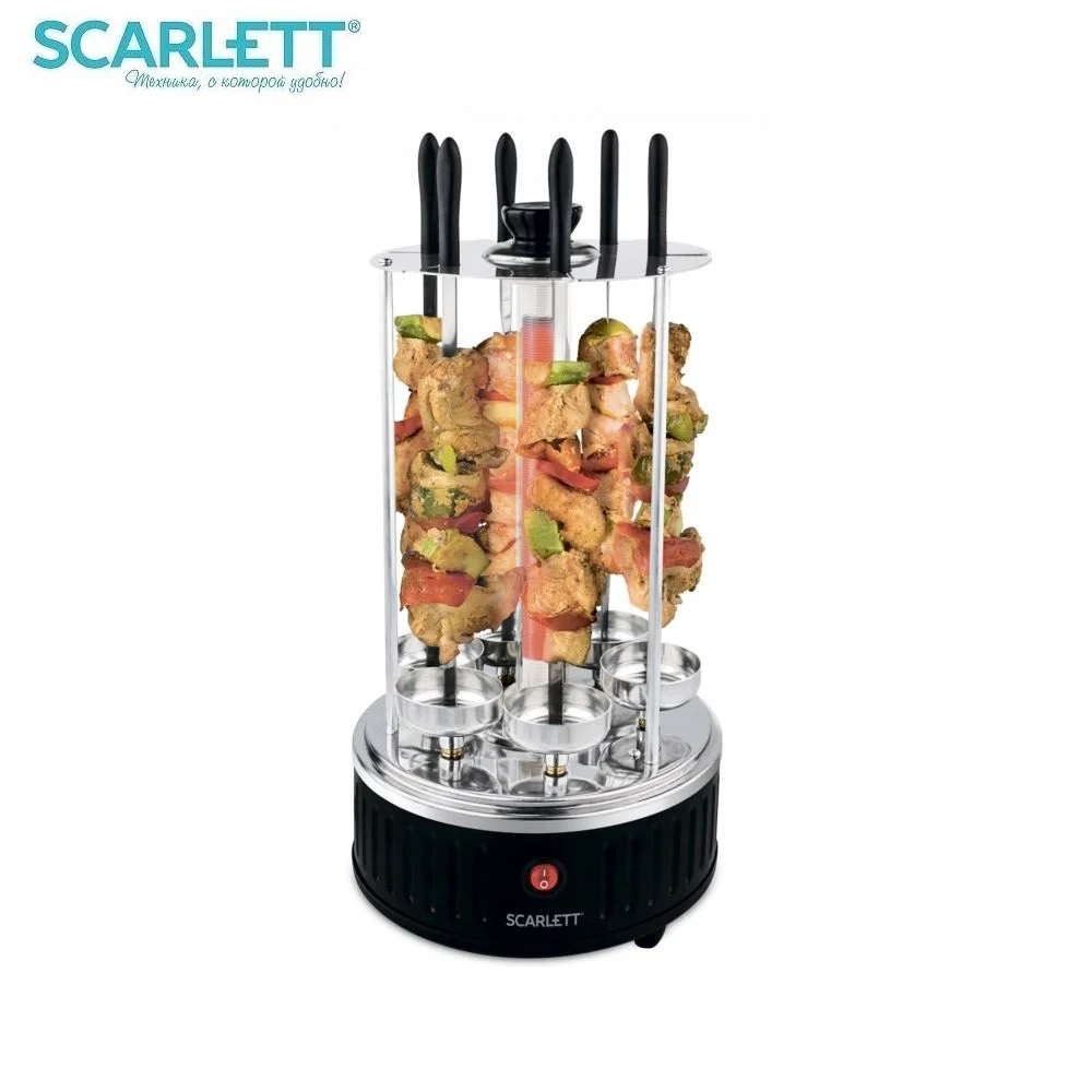 Шашлычница электрическая Scarlett SC KG22601 1000 Вт|Электрические грили и сковороды| |