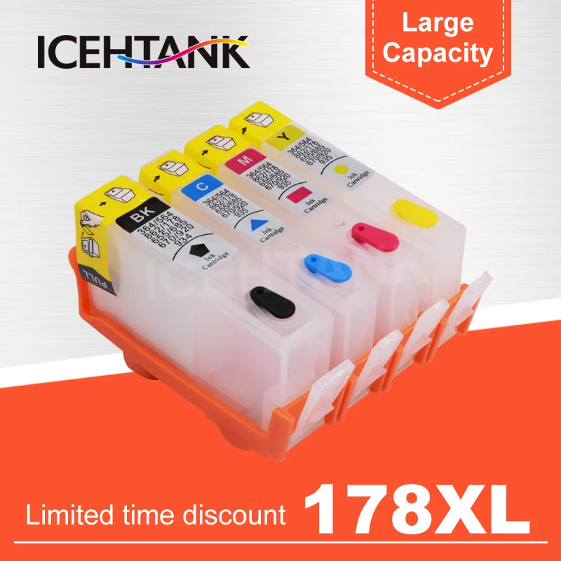 ICEHTANK 178 178XL перезаправляемый картридж для hp Photosmart 5512 5514 5515 5520 5521 6510 6512 6515 6520 6521 7515 принтер
ICEHTANK 178 178XL перезаправляемый картридж для hp Photosmart 5512 5514 5515 5520 5521 6510 6512 6515 6520 6521 7515 принтер