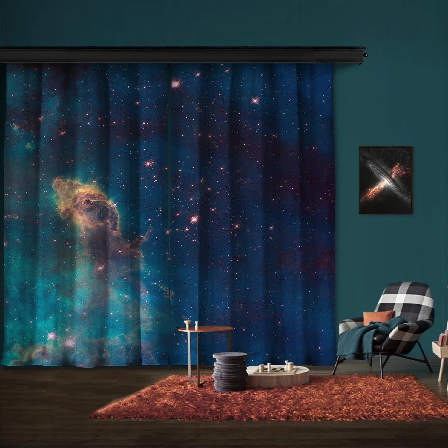 Cipcici Jet in Carina: WFC3 UVIS Full Field 2 Panel Curtain Unisex Living Room Decorative Space Interstellar Dark Blue Man Woman
Cipcici Jet in Carina: WFC3 UVIS Full Field 2 Panel Curtain Unisex Living Room Decorative Space Interstellar Dark Blue Man Woman