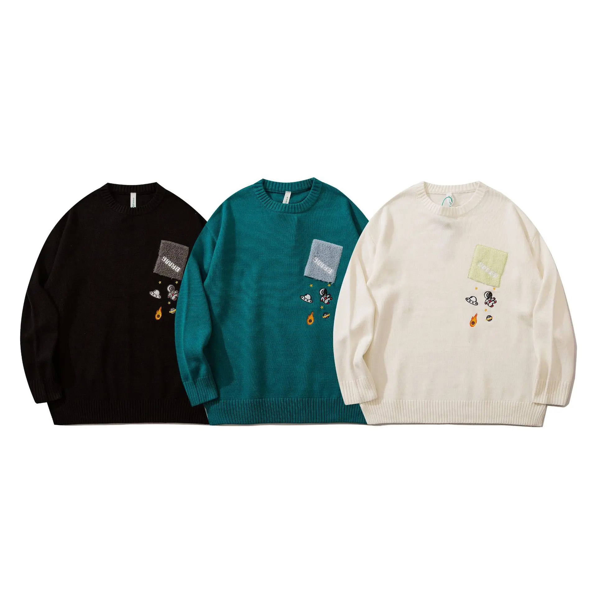 Couple Models Men's Pullovers Letters Vintage Sweater Knitted Korean Clothes Harajuku Wool and Mixes New Year Pullover Sweaters
Couple Models Men's Pullovers Letters Vintage Sweater Knitted Korean Clothes Harajuku Wool and Mixes New Year Pullover Sweaters