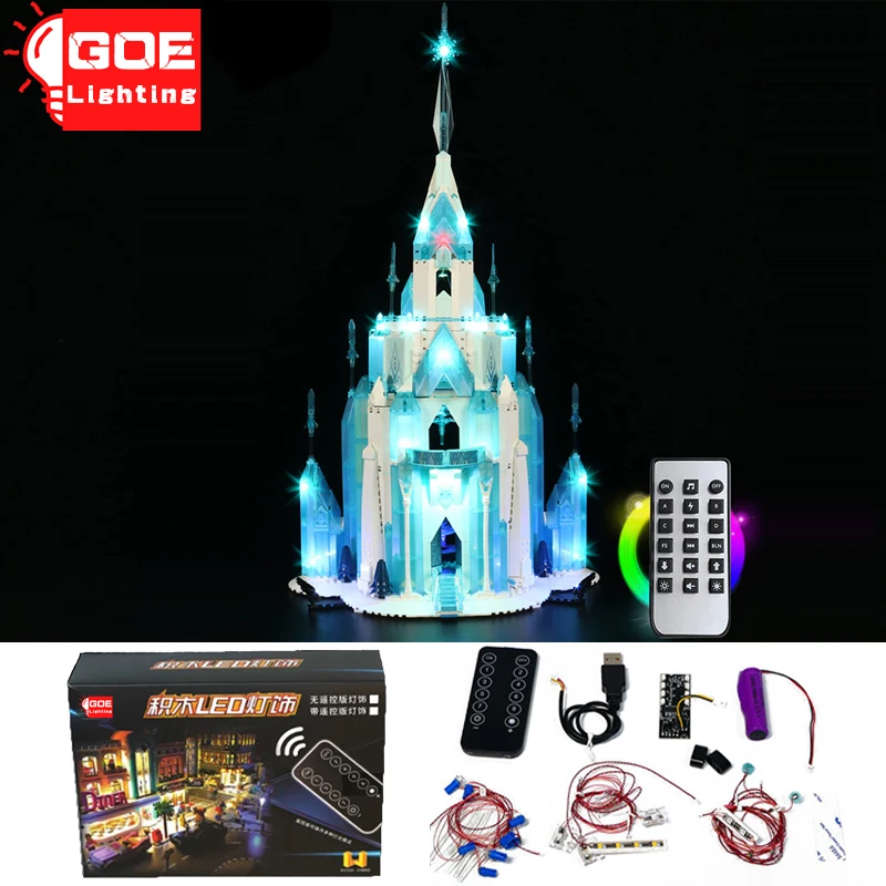 GOELIGHTING Brand LED Light Up Kit For Lego 43197 For Ice Castle City Villa Building Blocks Lamp Diy Set Toys(Only Light Group)
GOELIGHTING Brand LED Light Up Kit For Lego 43197 For Ice Castle City Villa Building Blocks Lamp Diy Set Toys(Only Light Group)